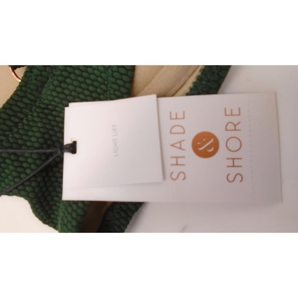 New with Tags 36DD Shade & Shore Forest Green Swimsuit Top - Picture 3 of 5